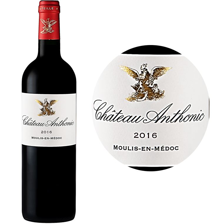 Ch&acirc;teau Anthonic Merlot Moulis en M&eacute;doc Red Wine 2016 Bouteille 75cl