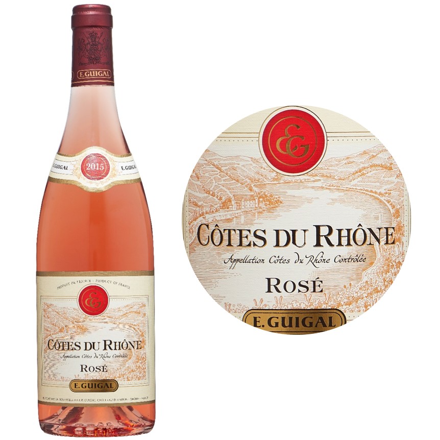 E. Guigual C&ocirc;tes du Rh&ocirc;ne Ros&eacute; Wine 2023 Bouteille 75cl