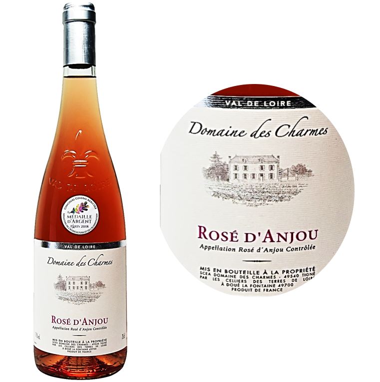 Domaine des Charmes  Rosé d’Anjou 2021-2022 Bouteille 75cl